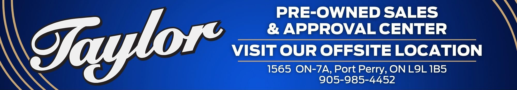 Taylor Ford Sales banner pre-ownder